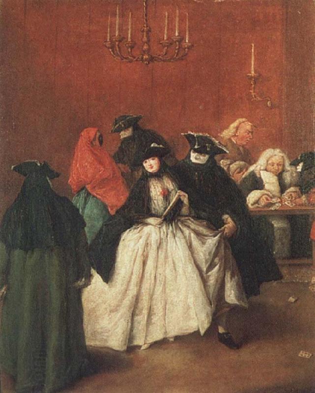 Pietro Longhi Masked venetians in the Ridotto China oil painting art